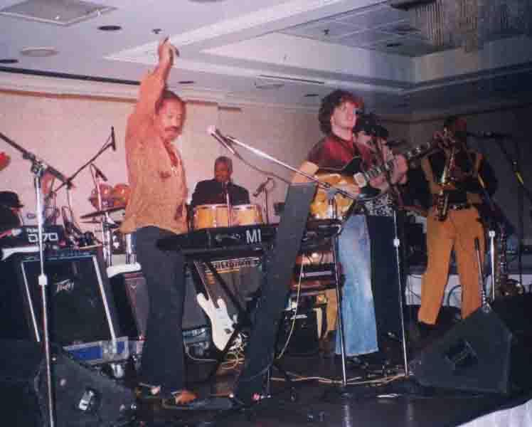 The band 'War' performing at one of the Fellowship banquets