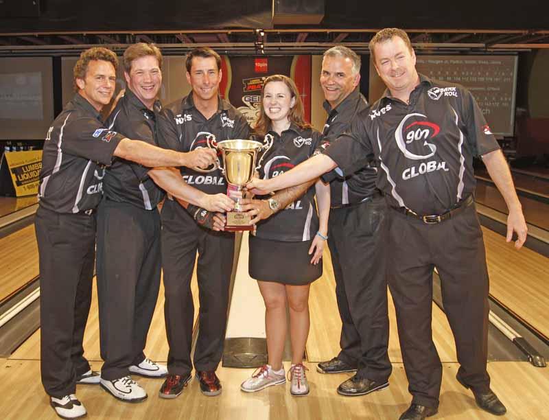 The team of '900 Global', left to right: Brian Voss, Robert Smith, Michael Haugen, Missy Parkin, Steve Jaros, and Dave Smart (Photo courtesy PBA LLC)
