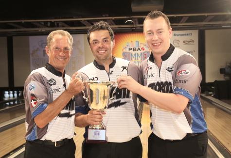 Team Storn: Pete Weber, Jason Belmonte, and Osku Palermaa (Photo courtesy PBA LLC)