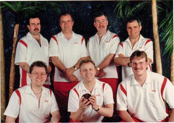 Top left to right: John Honeyford, Fraser Hambly, Mike Wood, and Tony DiRienzo, Bottom left to right: Greg Peteraitis, Scott Parsons, and Michael LeClerc (Photo courtesy John Honeyford)