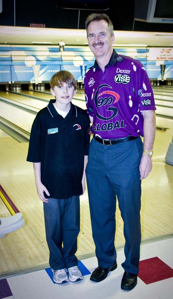 Kamron Doyle with PBA Hall of Famer, Walter Ray Williams (Photo courtesy PBA LLC)