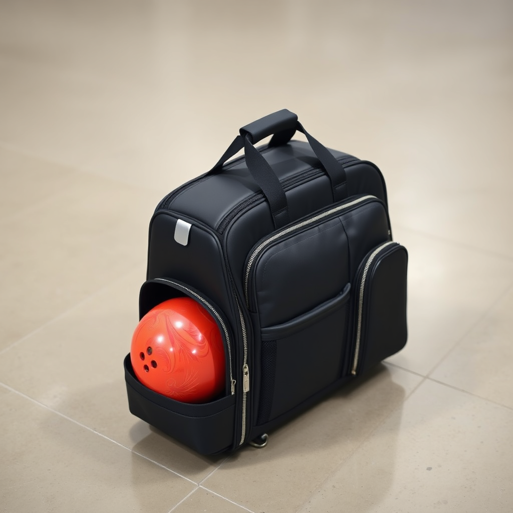 Premium three-ball bowling bag